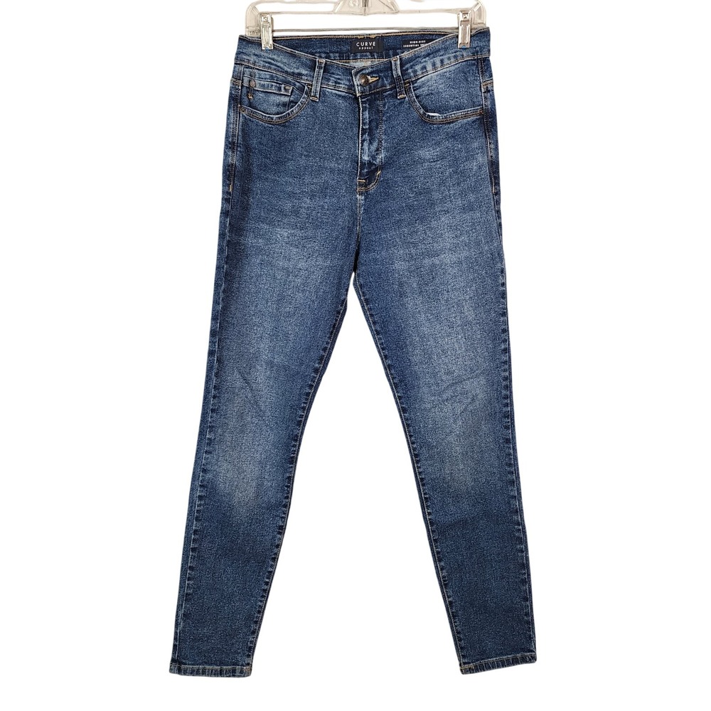 CURVE APPEAL Size 4 Casual Medium Wash Denim High Rise Essential Skinny Jeans